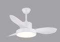 Ventilador con Luz Ginna-XL de Pb Lighting (Ginna XL) en color Blanco, 120cm, con potente luz LED 36W CCT - Ref PB80270.


