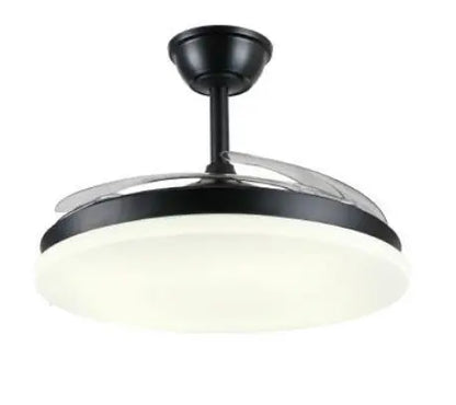 Ventilador de techo Isabella-S de PB Lighting (Ø92cm) Negro, con luz LED CCT, app Fan Lamp Pro y mando - Ref PB80314.

