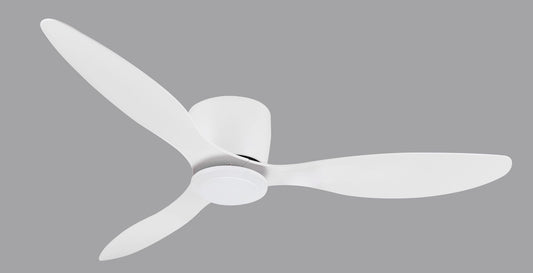 Ventilador sin Luz Emily-XXL de Pb Lighting (Emily XXL sin luz) en color Blanco, tamaño grande 132cm, bajo perfil - Ref PB80350.

