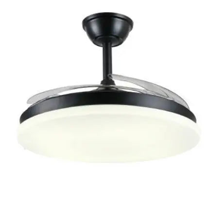 Ventilador de techo Isabella-L de PB Lighting (Ø108cm) Negro, con luz LED CCT de 8000lm, app Fan Lamp Pro y mando - Ref PB80414.

