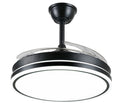 Ventilador de techo Ambra-L de PB Lighting (Ø108cm) Negro, con luz LED CCT 8000lm, app Fan Lamp Pro y mando - Ref PB80614.

