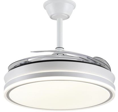 Ventilador de techo Ambra-XL de PB Lighting (Ø122cm) Blanco, con luz LED CCT 8000lm, control por app y mando - Ref PB90611.

