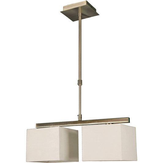 Lámpara de Techo ROSI 2xE14 Altura Regulable Beige Cuero LUMIT Interlusa - vista principal | Interlusa