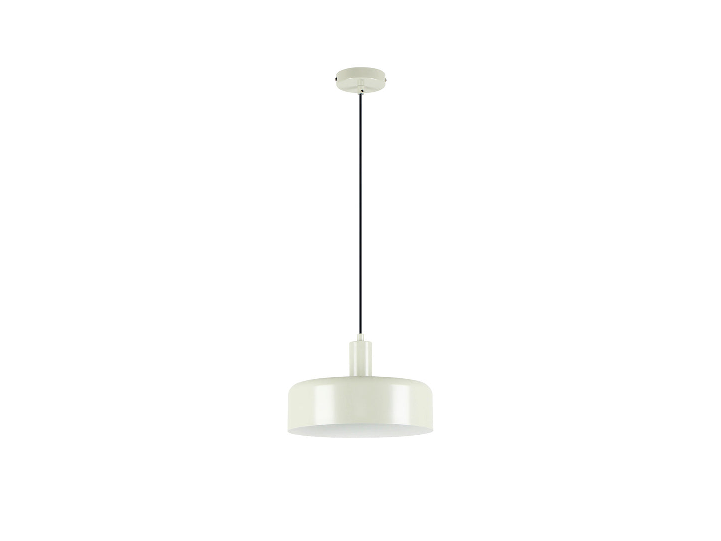Lámpara colgante Alessia gris perla mate de metal para comedor y salón, estilo moderno y nórdico. Regulable en altura, ideal con bombilla E27. Producto de Schuller (12567).