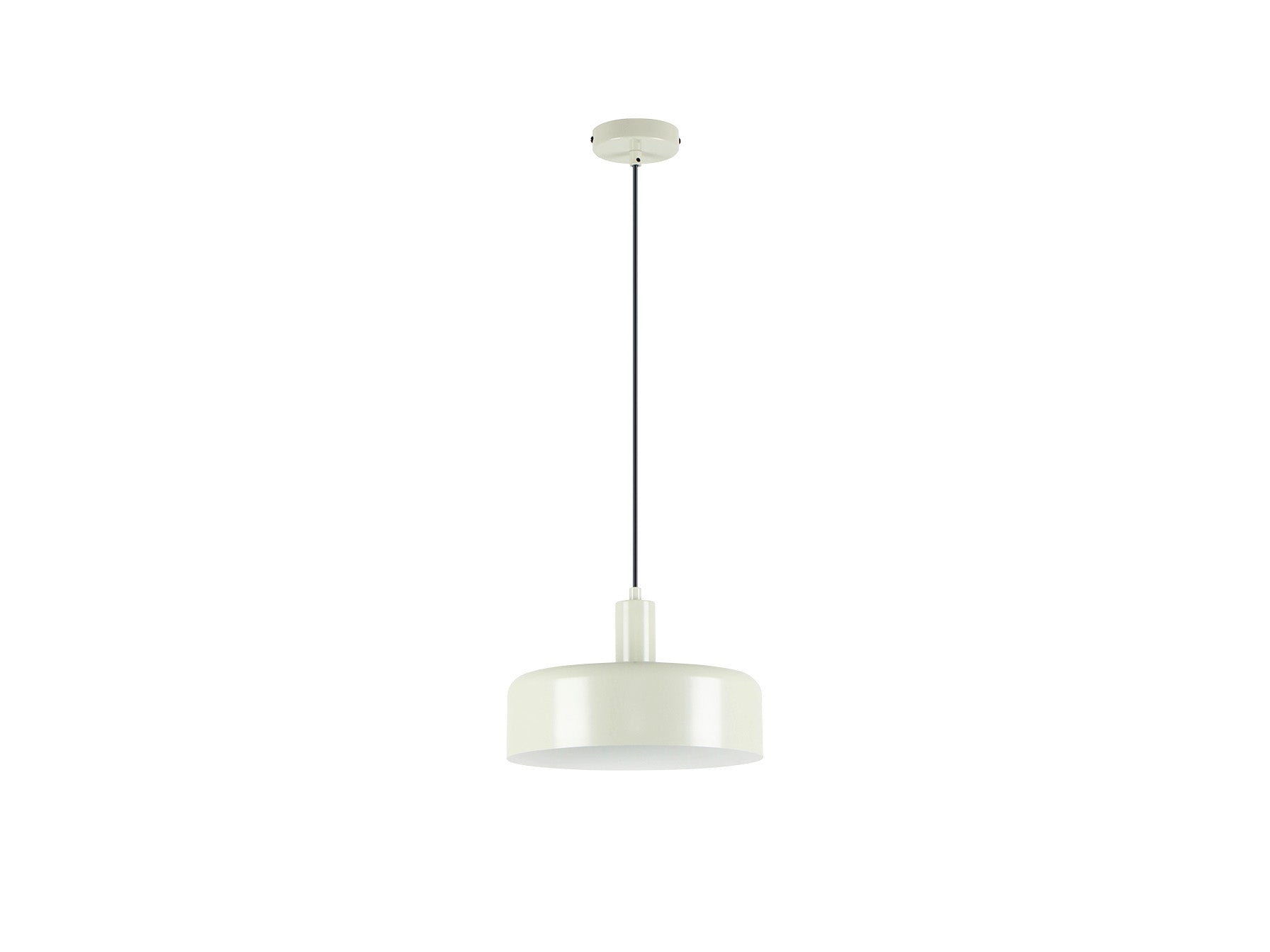 Lámpara colgante Alessia gris perla mate de metal para comedor y salón, estilo moderno y nórdico. Regulable en altura, ideal con bombilla E27. Producto de Schuller (12567).