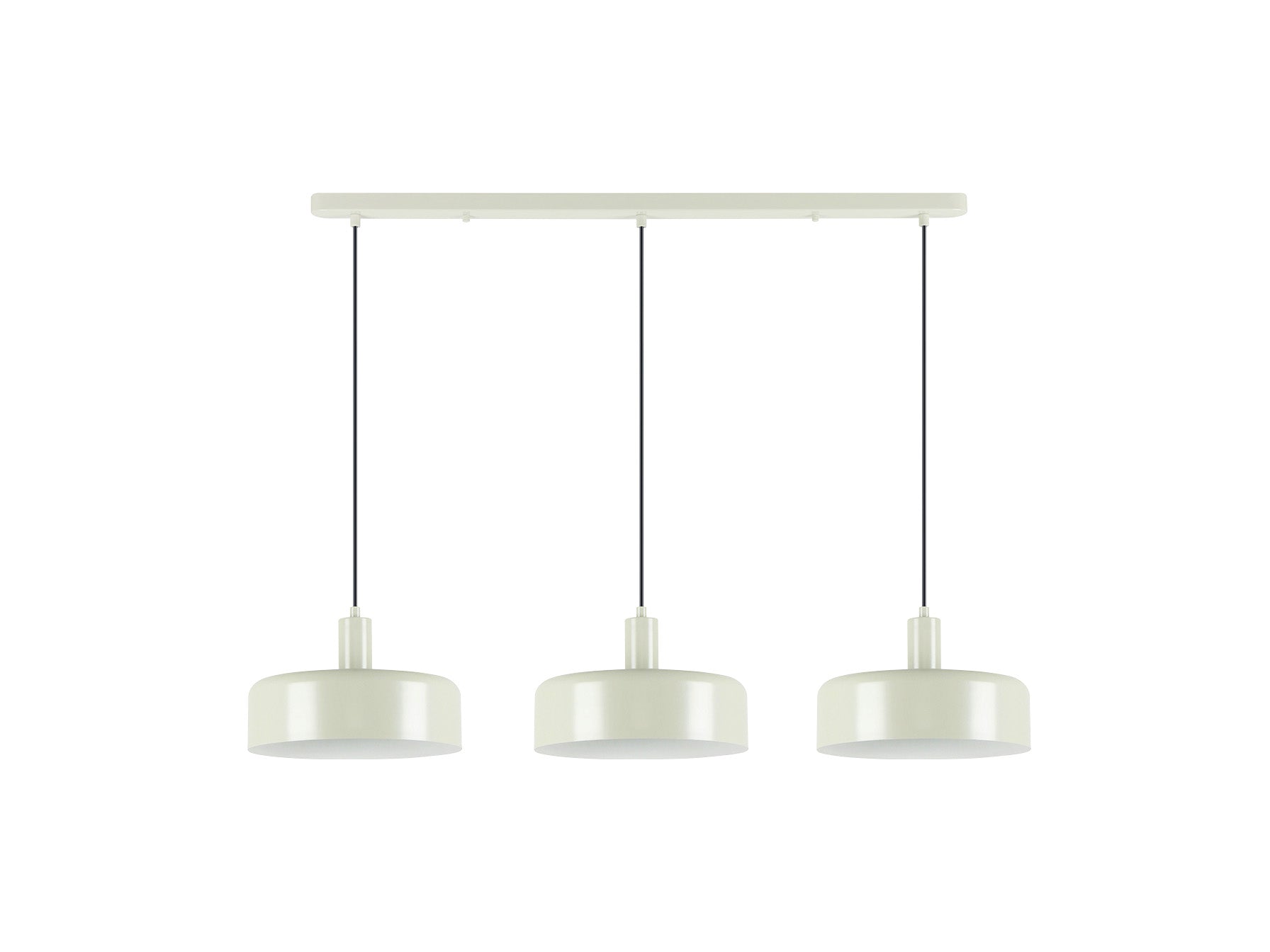 Lámpara de techo Alessia 3 luces gris perla mate para comedor o salón, moderna y regulable en altura, de metal, marca Schuller (modelo 12578).