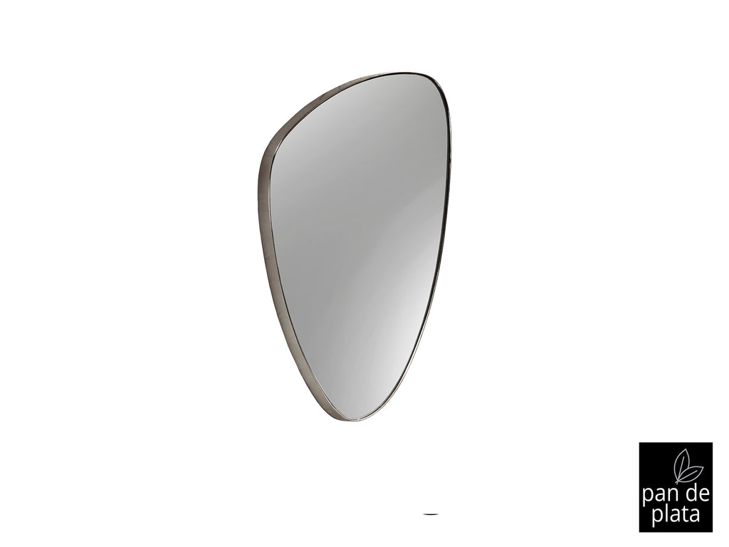Espejo Orio Triangular Pan de Plata Schuller 84x55cm - Diseño Moderno y Glamour para Salón y Recibidor (127370)