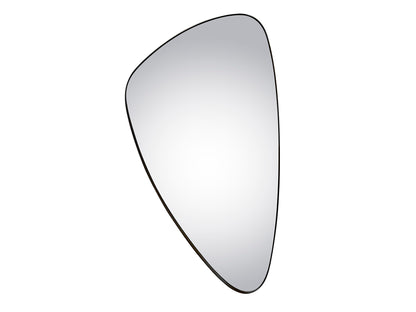 Espejo Orio Triangular Negro Mate 165x85 cm | Schuller 127661 - Decoración de pared moderna y minimalista para recibidor o salón, fabricado en cristal y DM.