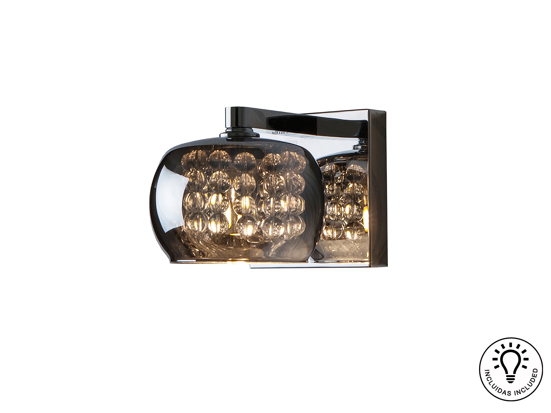 Aplique Arián 1L Brillo Schuller - Lámpara de pared moderna con cristal | Iluminación elegante y decoración del hogar