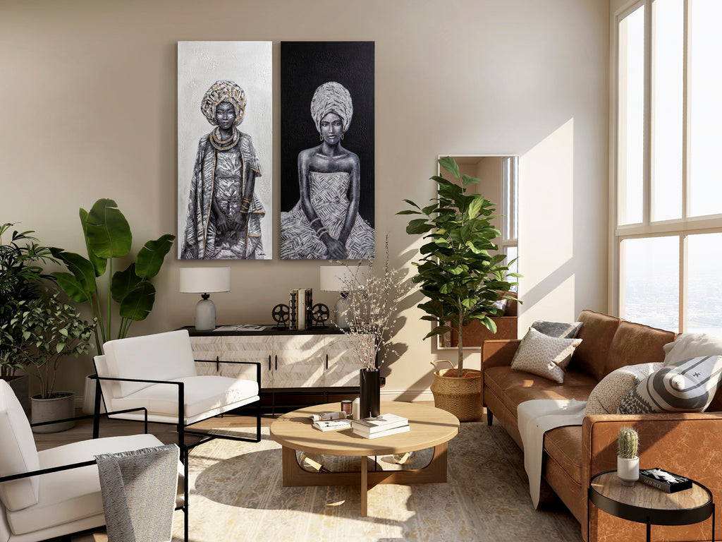 Cuadro acrílico Johari 70x160 de Schuller (207423) - Arte abstracto contemporáneo sobre bastidor de madera, ideal para decoración moderna del hogar.