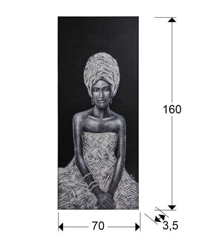 Medidas de Cuadro acrílico Johari 70x160 de Schuller | Arte abstracto y contemporáneo en lienzo grande para decoración moderna del hogar | 207423