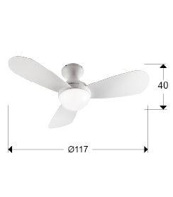 Medidas de Ventilador-de-Techo-VITO-Blanco-D117-Schuller-Moderno-Minimalista-Acrílico-Metal-para-Comedor-y-Salón