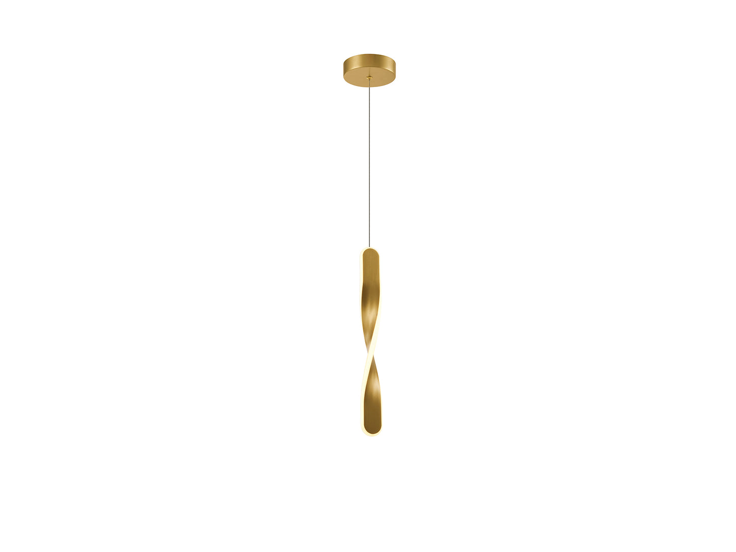 Lámpara de Techo TWIST Oro Cepillado Schuller 219633 con LED Integrado, diseño Contemporáneo y Moderno para Comedor, Dormitorio o Salón.