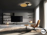 Plafón de techo Umbra Schuller en oro, negro y blanco, con iluminación LED y diseño moderno.