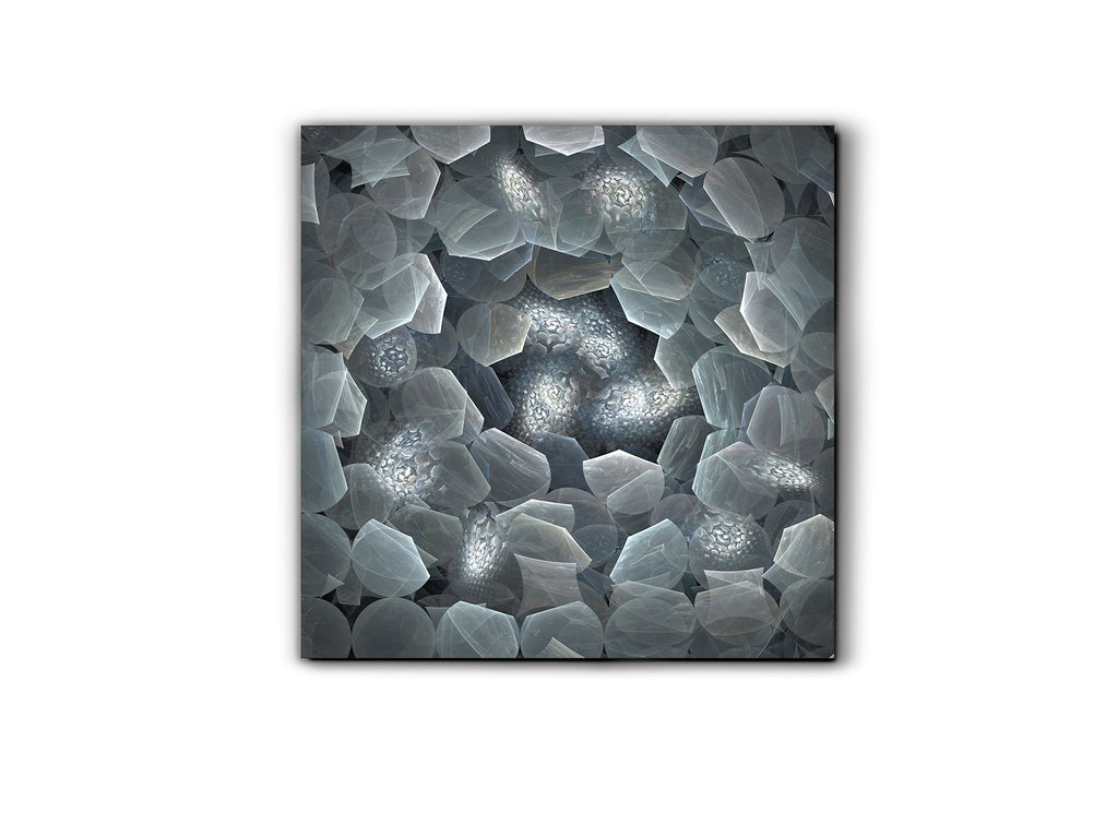 Cuadro decorativo Polaris 120x120 cm multicolor Schuller, arte de pared en cristal templado para decoración moderna y minimalista.