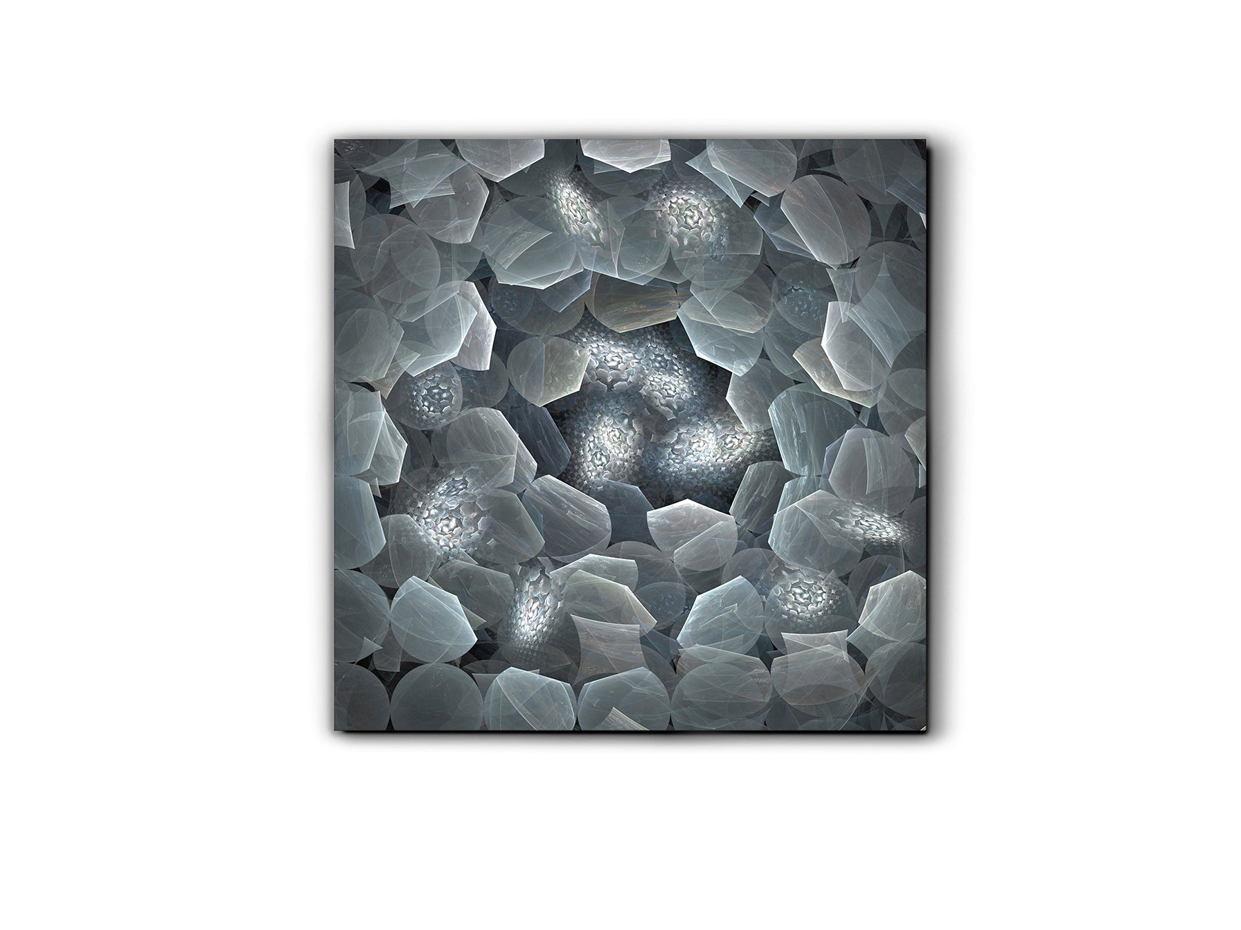 Cuadro decorativo Polaris 120x120 cm multicolor Schuller, arte de pared en cristal templado para decoración moderna y minimalista.