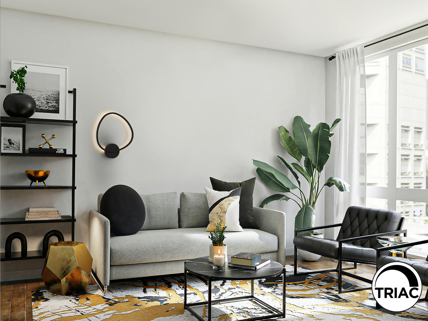 Aplique de pared OPALIS negro mate Schuller, lámpara LED minimalista moderna regulable para dormitorio, pasillo y salón.