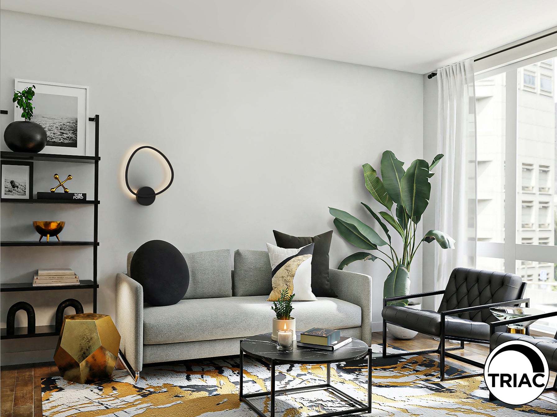 Aplique de pared OPALIS negro mate Schuller, lámpara LED minimalista moderna regulable para dormitorio, pasillo y salón.