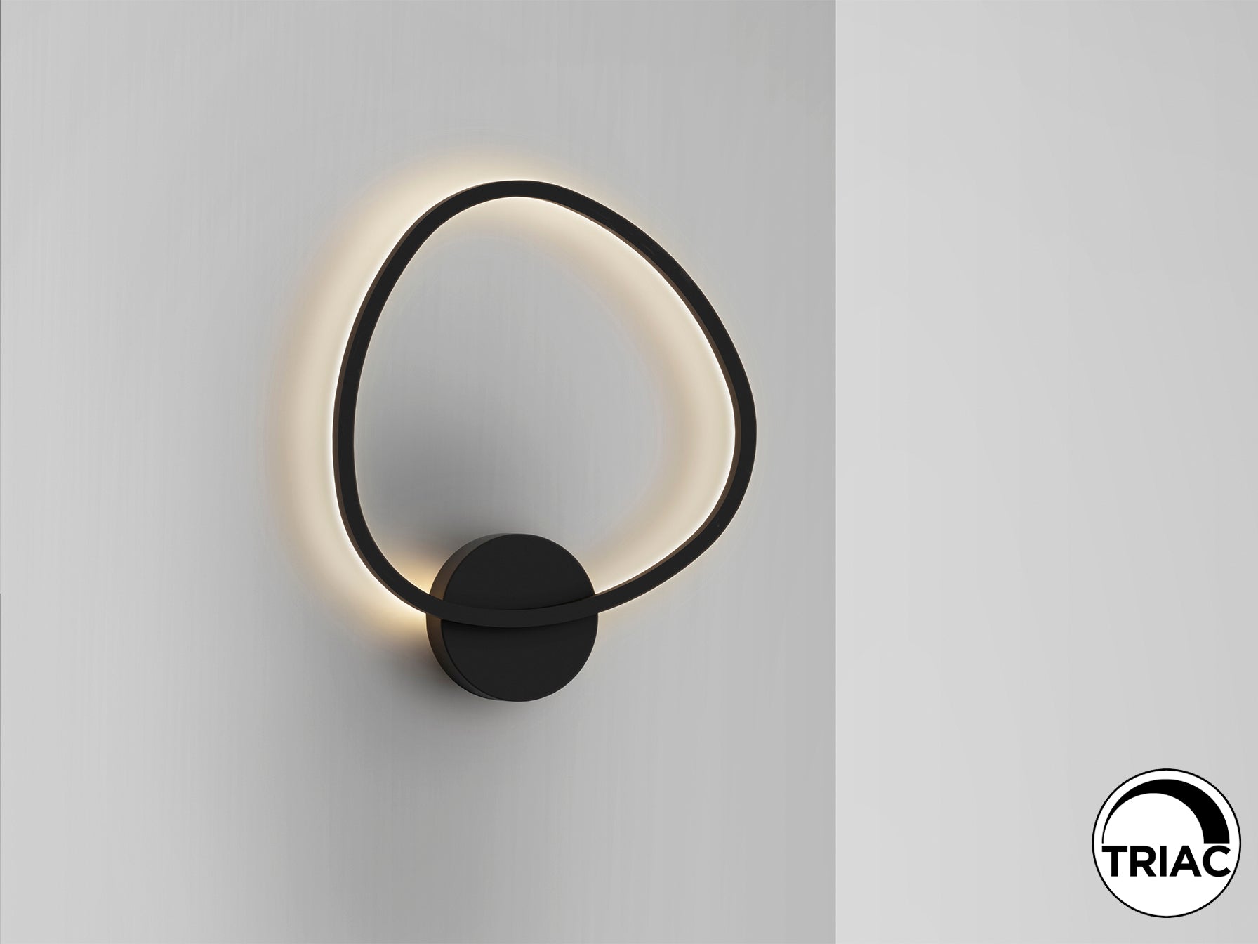 Aplique de pared OPALIS negro mate Schuller, diseño minimalista LED regulable para dormitorio y salón.