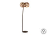 Lámpara de pie Narisa Oro Rosa Schuller, diseño moderno con acrílico y metal, ideal para salón.
