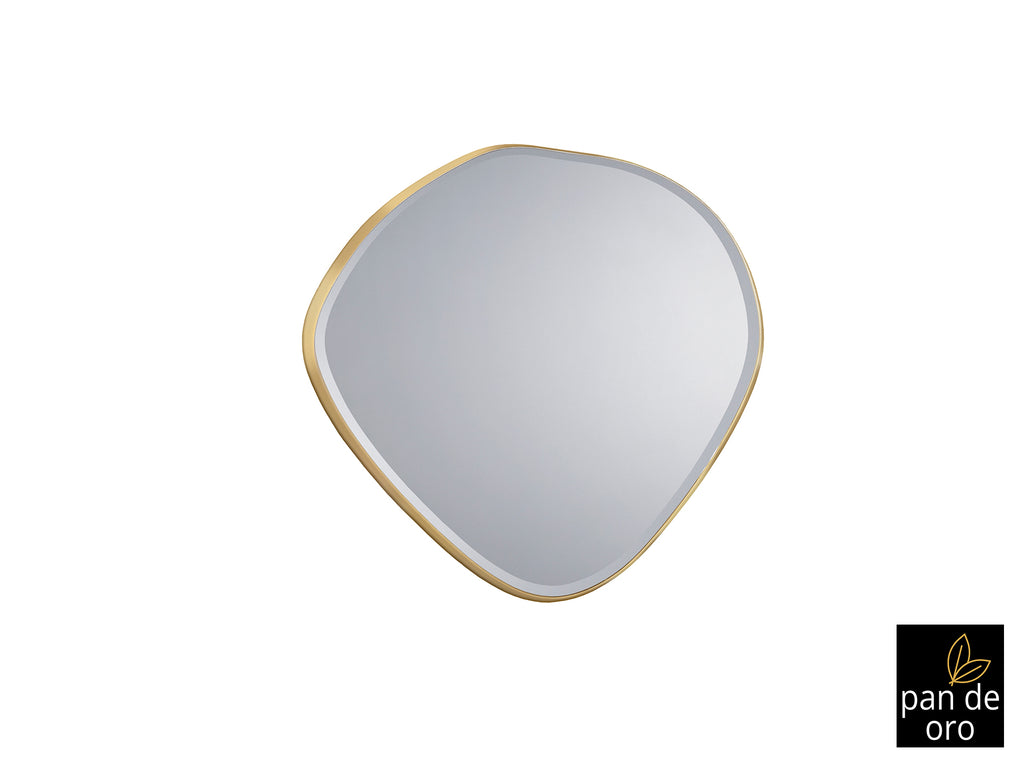 Espejo Mimo 114x110 cm Pan de Oro Schuller, estilo Art Deco y Glam para decoración de salón.