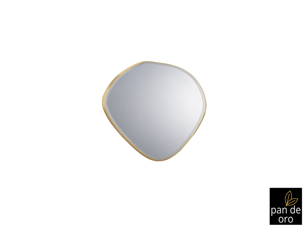 Espejo MIMO 80x80 cm Pan de Oro Schuller, estilo Art Déco y Clásico Renovado.
