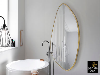 Espejo de pared MIMO oro 80x170cm Schuller, estilo glam, ideal para recibidor y salón.