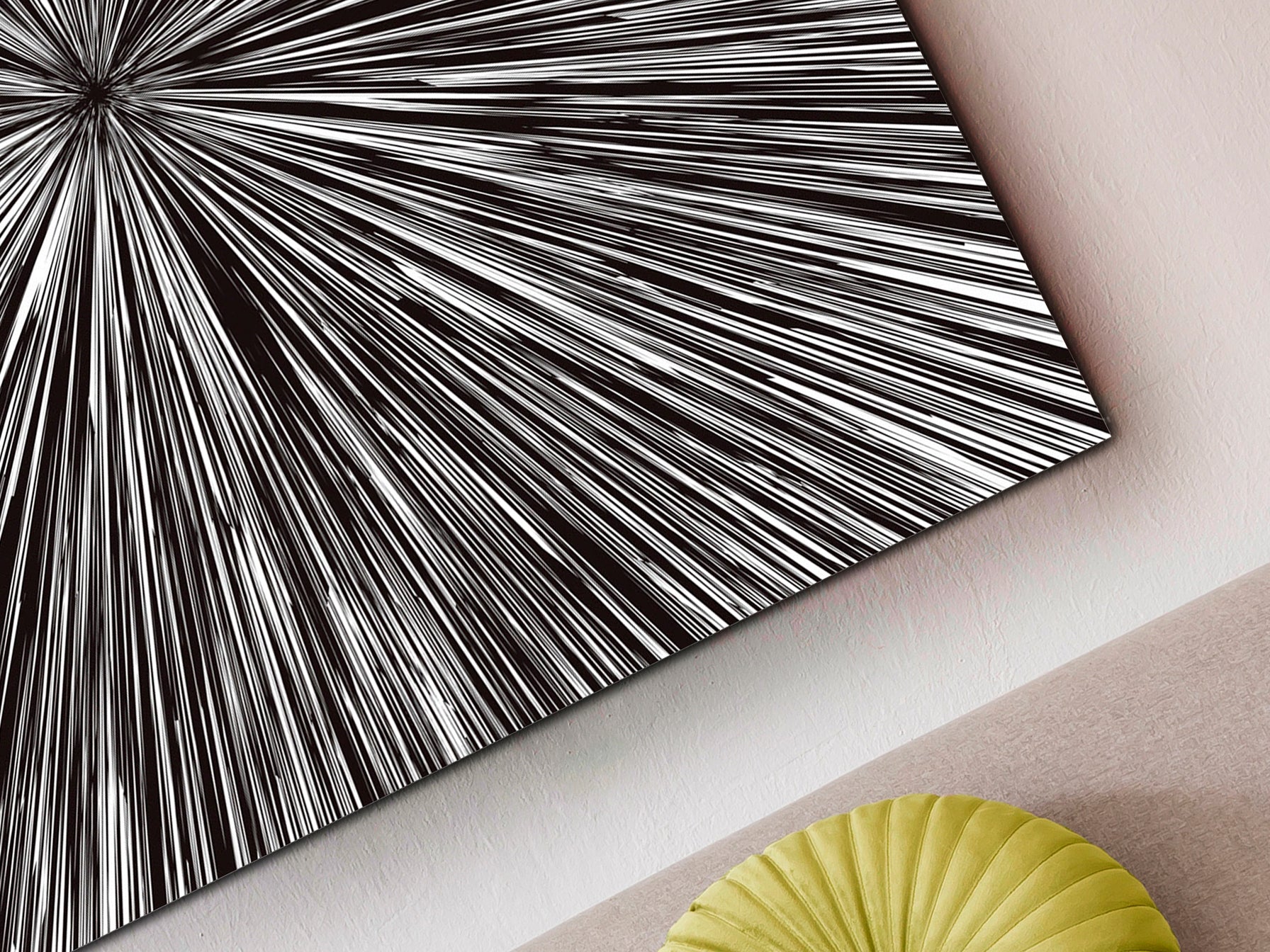 Cuadro decorativo Centrífugo Schuller 100x100 cm - Fotografía impresa en cristal templado | Decoración de pared moderna