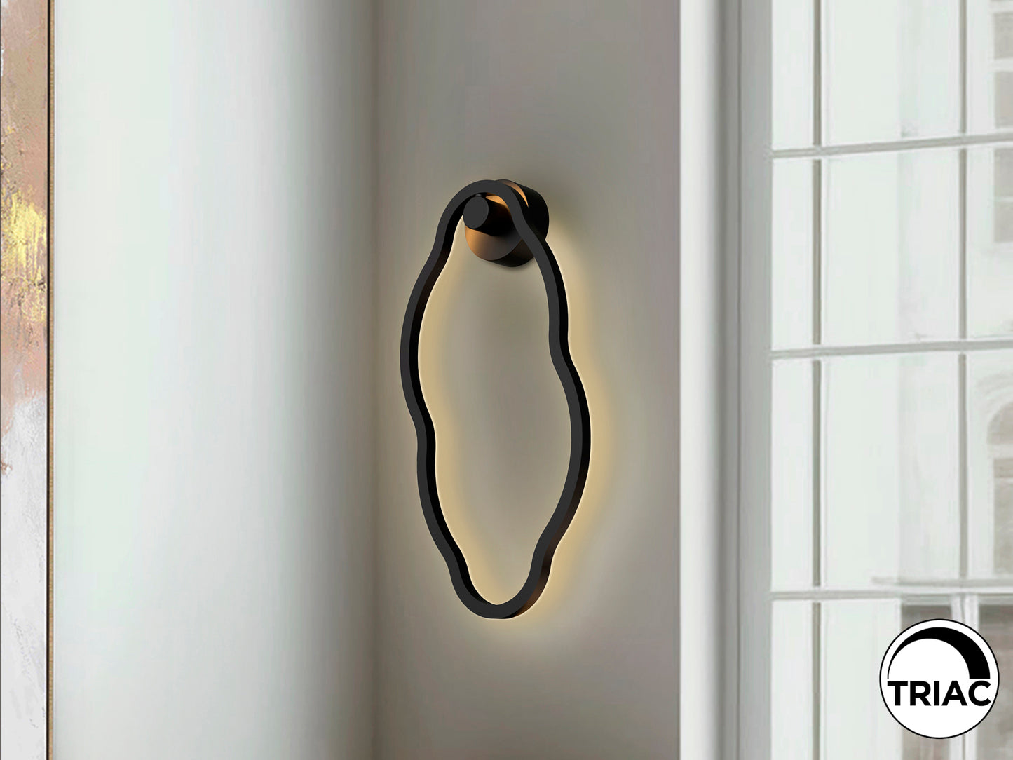 Aplique de pared negro mate de aluminio Schuller Tono 301862, ideal para dormitorio, pasillo o salón. Iluminación LED dimmable y diseño minimalista.