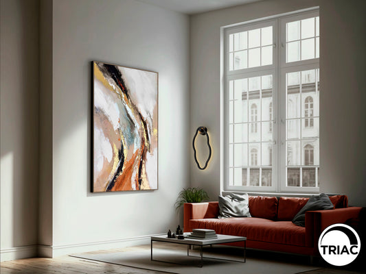 Aplique de pared negro mate de aluminio para dormitorio, salón o pasillo, colección Tono de Schuller, con LED dimmable y diseño minimalista. Modelo 301862.