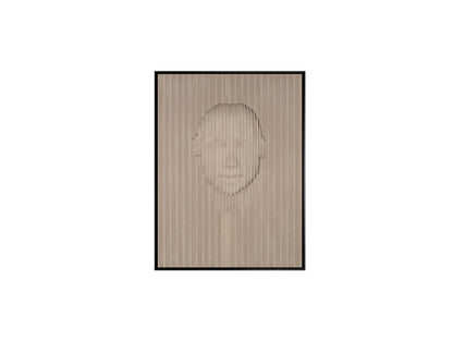 ```
Bajorrelieve Decorativo BEIGE FACE Beige y Negro de Schuller (302050) - Arte de pared contemporáneo minimalista, fabricado en DM y poliestireno, ideal para decoración de salón.
```