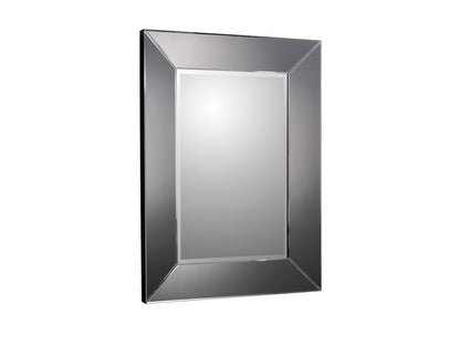 Espejo Decorativo Roma 110x81 Smoke de Schuller en dormitorio, salón o recibidor. Diseño moderno con marco smoke y cristal.