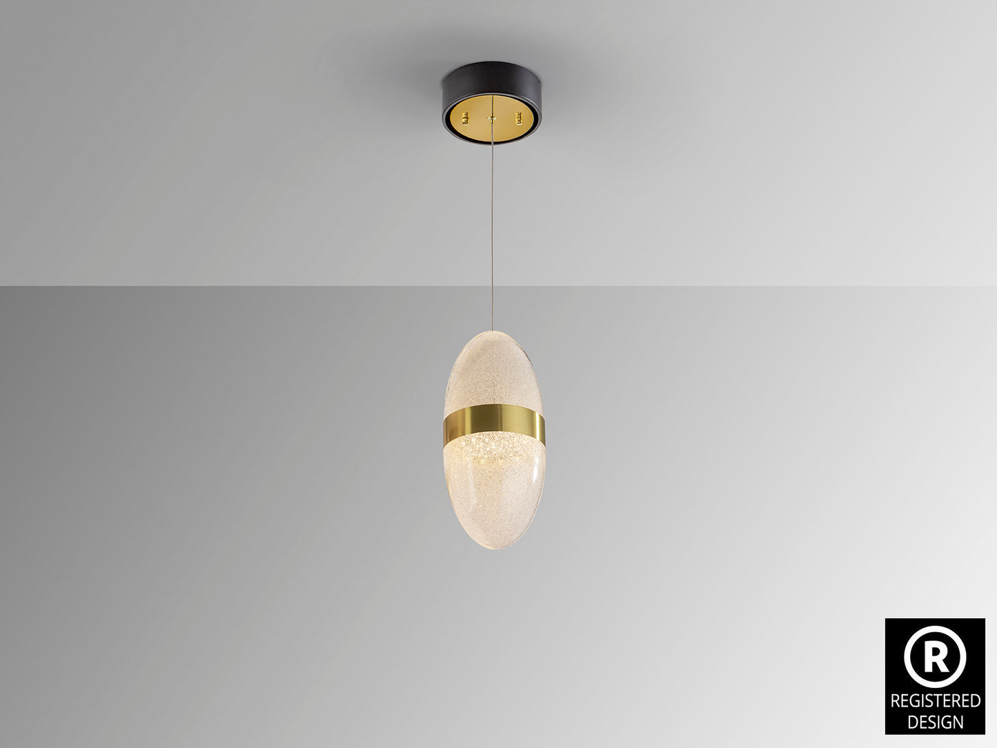 Lámpara de techo Garden negro y bronce de Schuller (305617) para comedor o salón, diseño moderno con LED dimable.