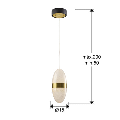 Medidas de Lámpara de techo Garden negra y bronce con LED dimable, ideal para comedor y salón. Diseño moderno de Schuller, colección Garden.