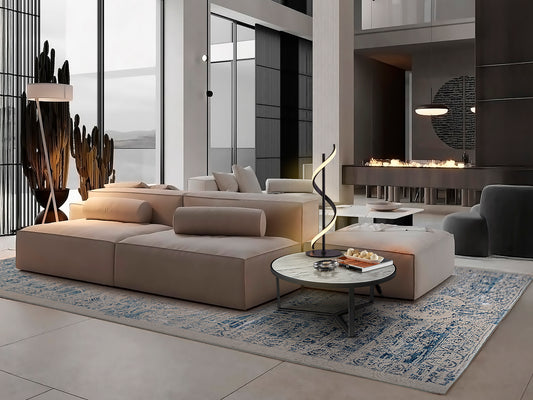 Lámpara de sobremesa BOA negra de metal, minimalista y moderna con LED, ideal para dormitorio y salón. Colección Boa de Schuller, modelo 307965.