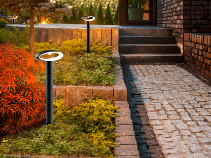 Baliza exterior VILO gris oscuro LED para jardín - Diseño moderno IP65 de Schuller