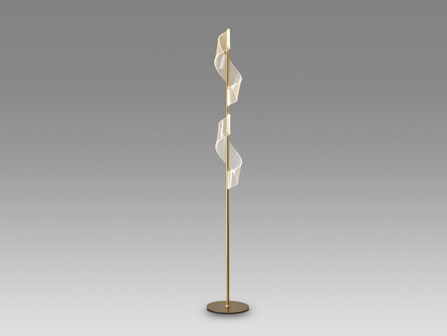 Lámpara de pie VELAS oro mate de diseño moderno para salón | Schuller 351126