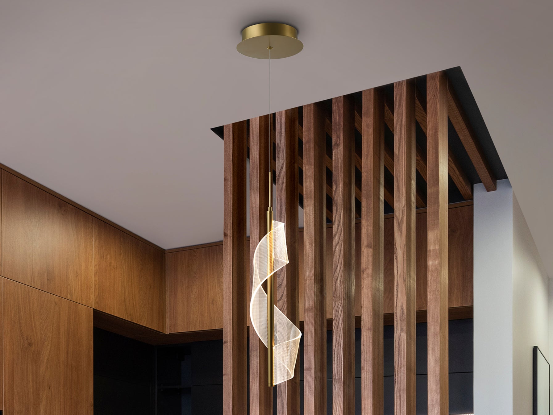 Lámpara colgante Velas 1 luz oro mate Schuller (351362) - Diseño moderno con LED integrado para comedor y salón | Colección Velas en metal y aluminio.