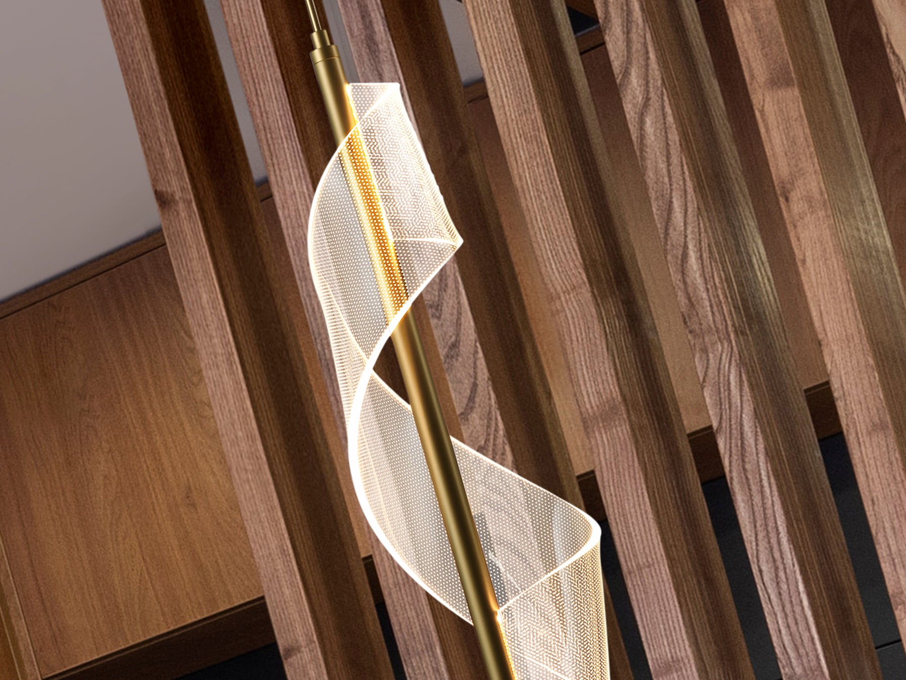 Lámpara colgante Velas 1 luz oro mate para comedor o salón, diseño moderno con LED integrado. Fabricada en metal y aluminio por Schuller.