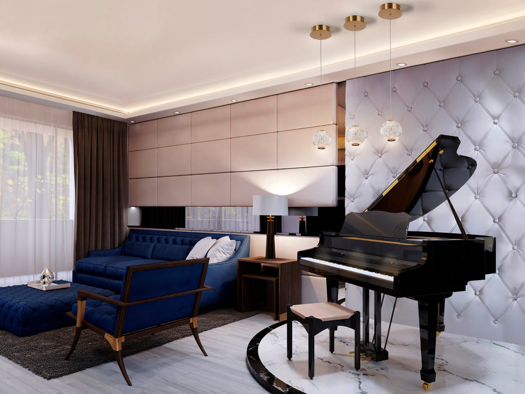 Lámpara de techo Austral oro de Schuller (354004) para comedor o salón: diseño moderno con LED, metal y detalles transparentes.