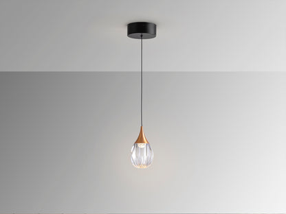 Lámpara colgante Corina negro cobre de Schuller en comedor moderno: diseño industrial con metal, acrílico y estilo nórdico.