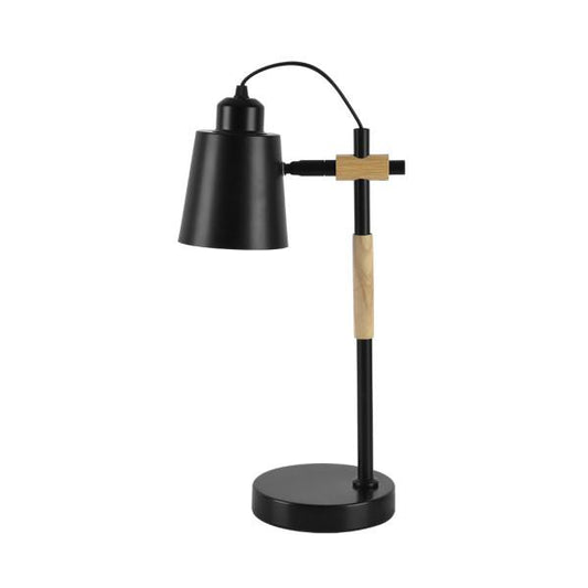 Flexo Liena Negro Haya Orientable 40x14x20cm Fabrilamp Vintage Iluminación Escritorio Doméstico Metal