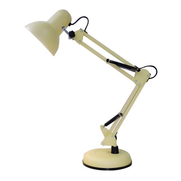 Flexo articulado VIAR amarillo de Fabrilamp, lámpara de metal para escritorio y iluminación interior.