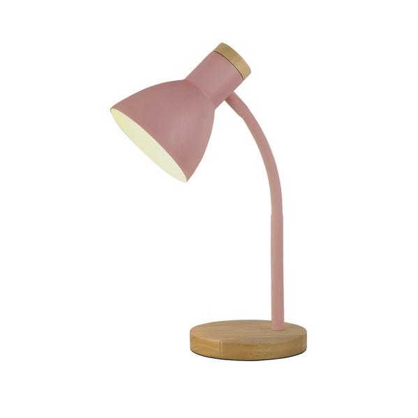 Flexo Epiro Rosa Haya de Fabrilamp para iluminación de escritorio y estudio.