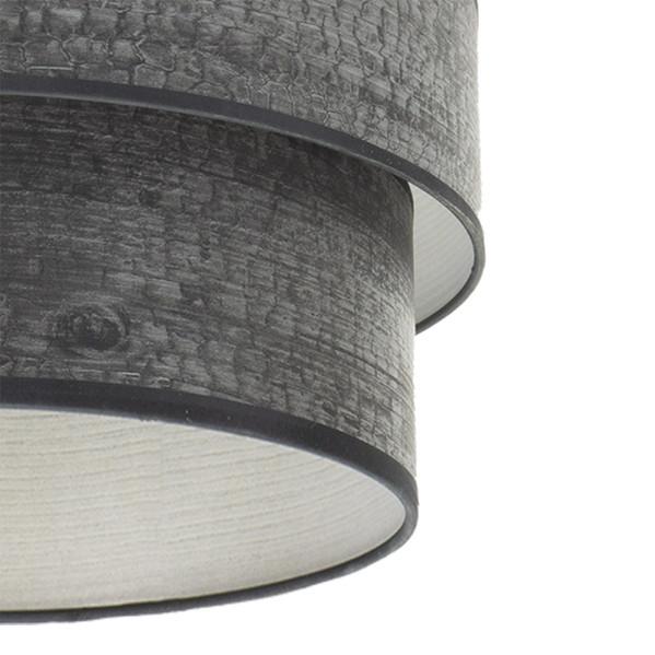 Pantalla colgante SMILE en madera negra de Fabrilamp para iluminación interior doméstica.