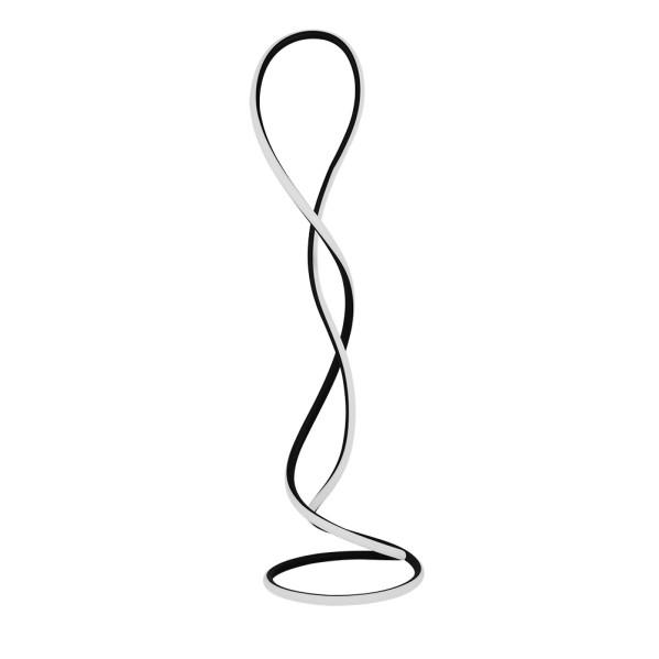 Lámpara de pie BAGDAG negra 70W regulable LED, de Fabrilamp, para iluminación moderna y decoración de salón interior.