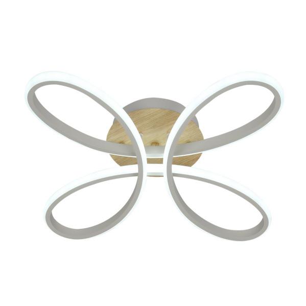 Plafón LED Bandeira 104W Blanco Haya Fabrilamp - Lámpara moderna para iluminación interior y hogar.