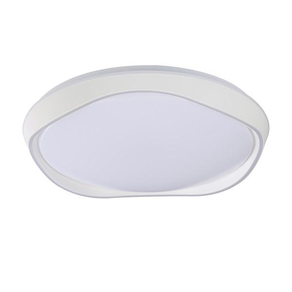 Plafón LED KAMUK 72W blanco regulable, diseño moderno de Fabrilamp para iluminación interior.