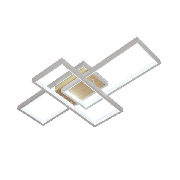 Plafón Madaleta 104W Blanco Haya Fabrilamp - Lámpara LED moderna regulable para iluminación interior, decoración de dormitorios y salones.