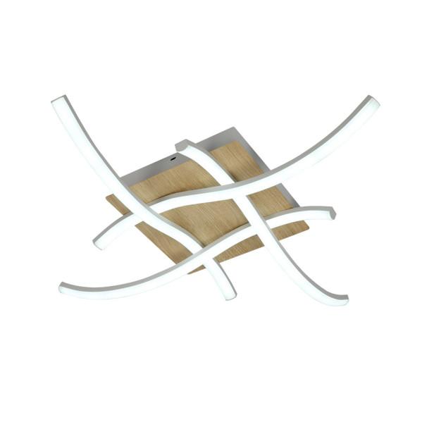 Plafón LED Murray 80W Blanco Haya Fabrilamp, iluminación interior moderna.